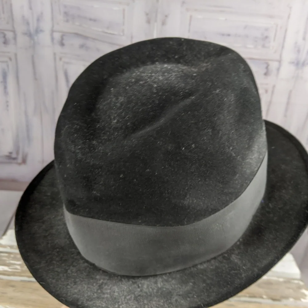 Dobbs twenty mens fedora hat 7‎ 1/8 feather fashion